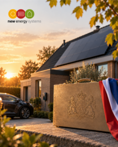 Particuliere dat door New Energy Systems verduurzaamd is met de koffer van prinsjesdag